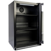 Euro 118L Black Beverage Cooler Right Hand Hinge EA555BFBR