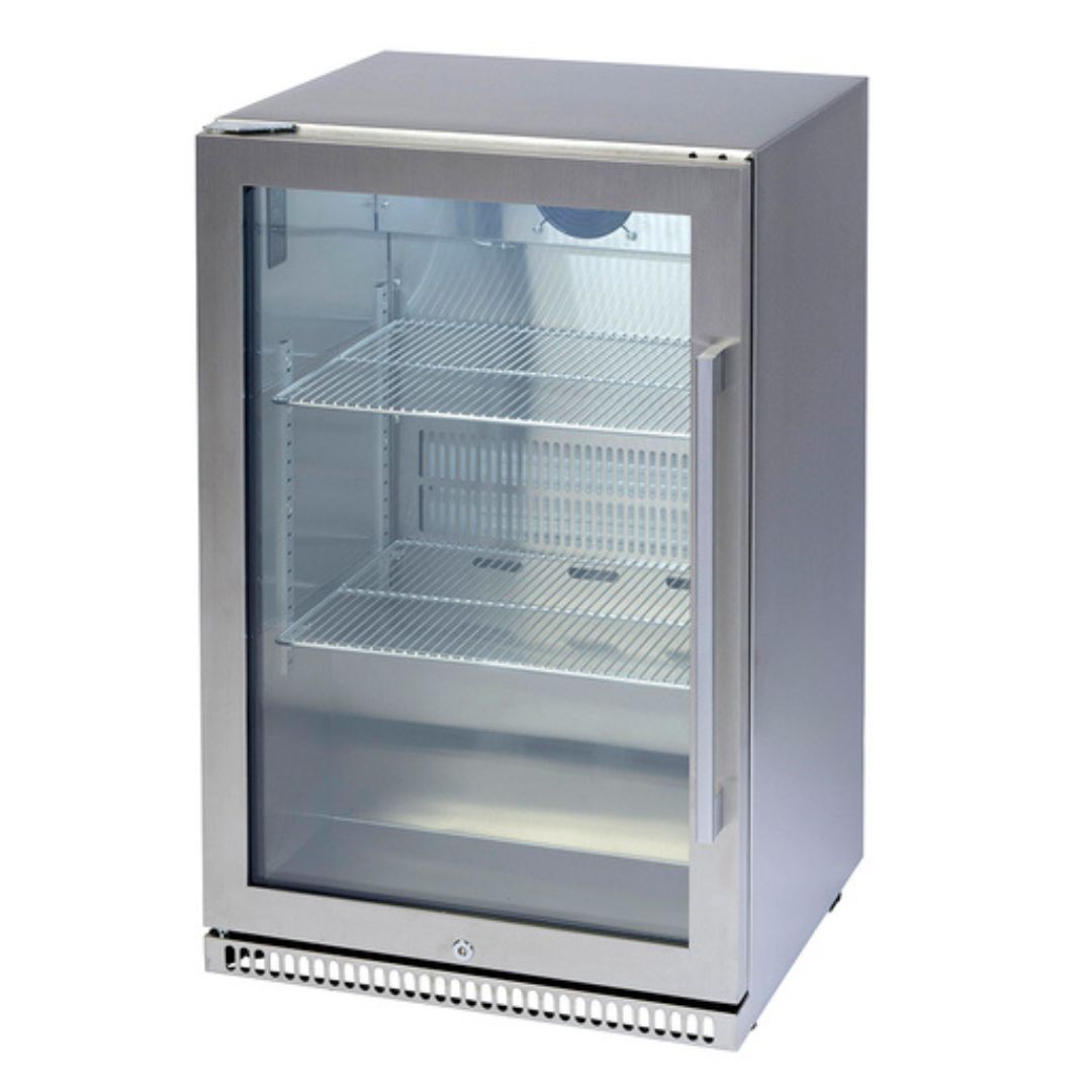Euro 118L Stainless Steel Beverage Cooler Left Hand Hinge EA555BFSSL