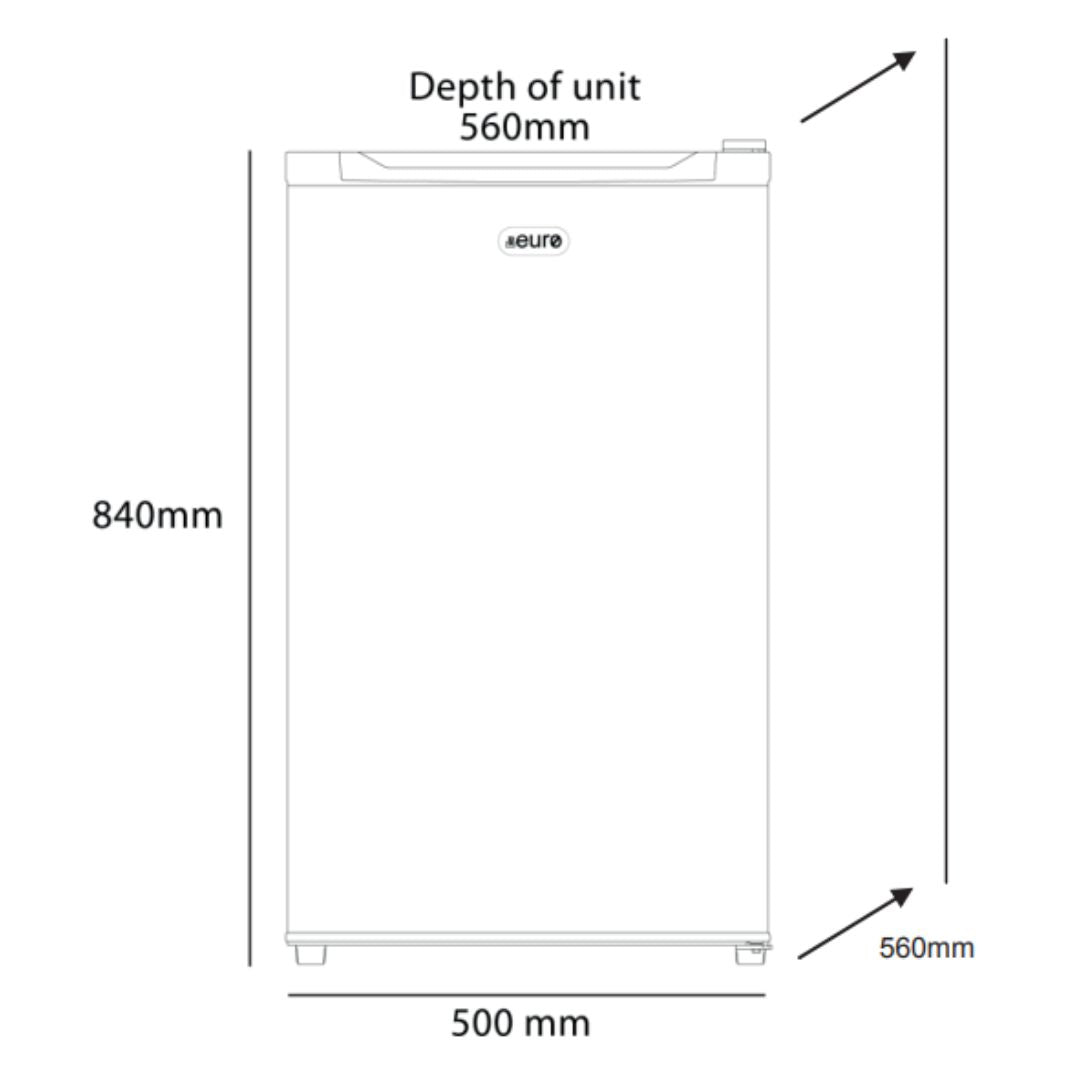 Euro 126L Stainless Steel Bar Fridge E126SX