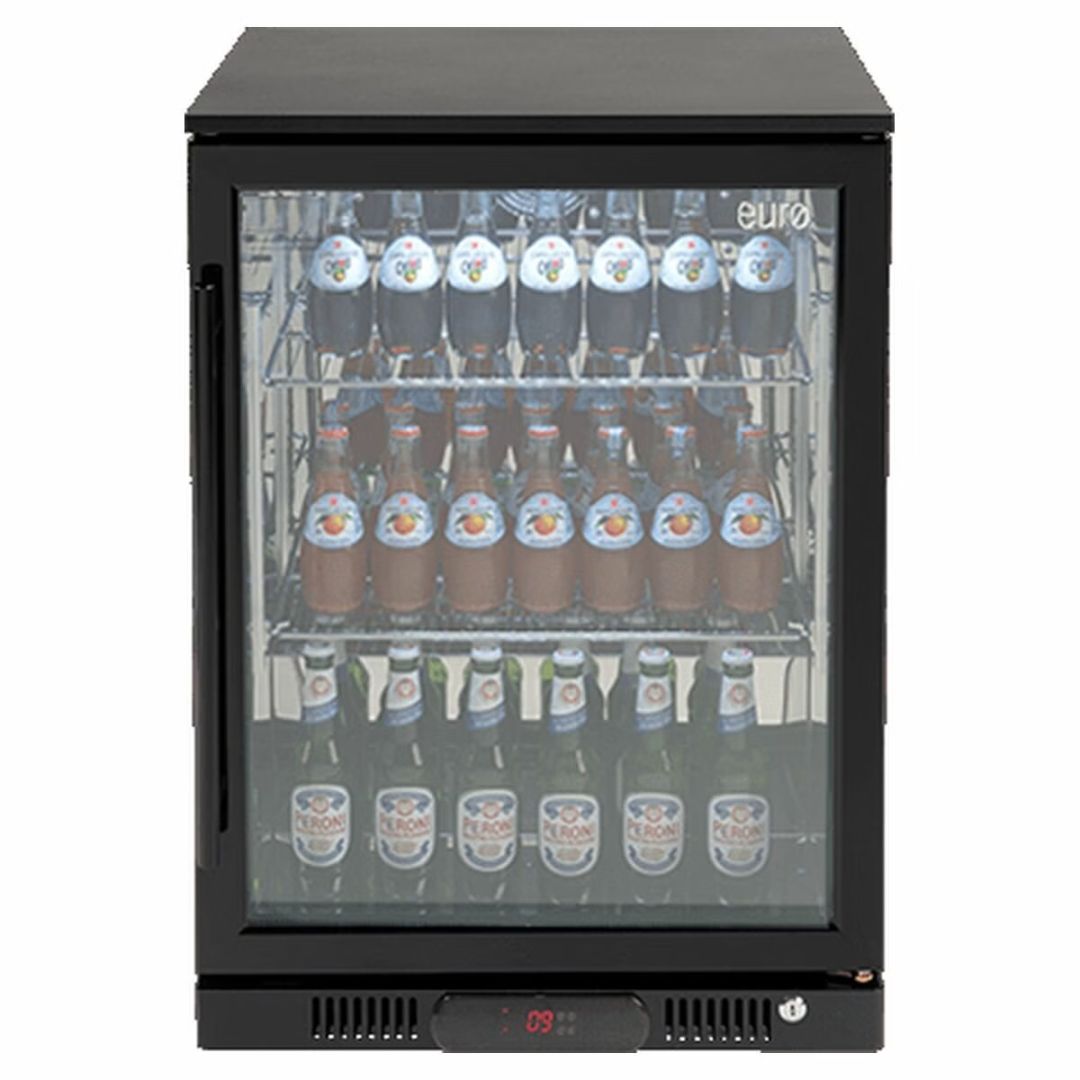 Euro 138L Single Glass Door Beverage Cooler EA60WFBR - Carton Damage