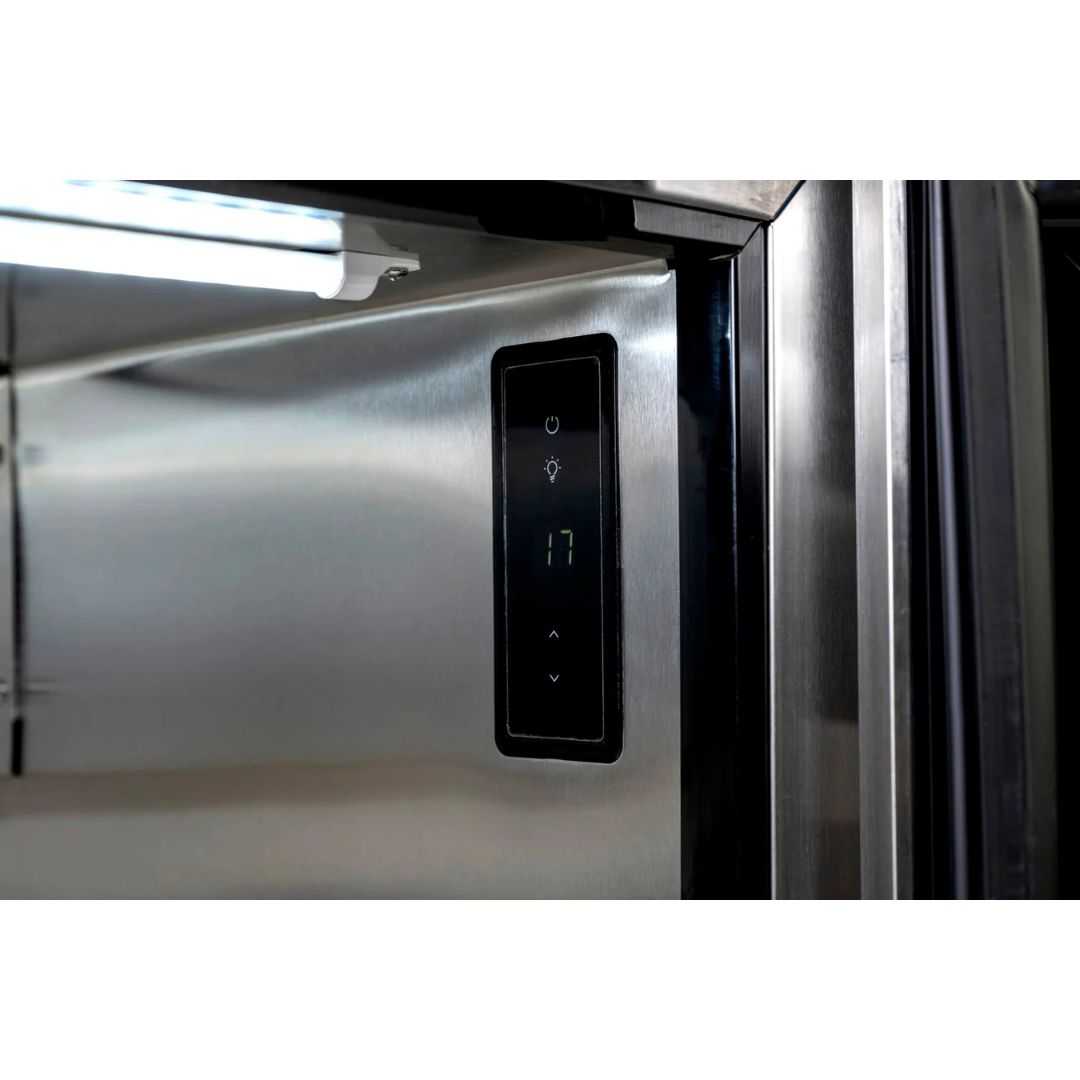 Euro 190L Stainless Steel Double Door Beverage Cooler EA865BFSS
