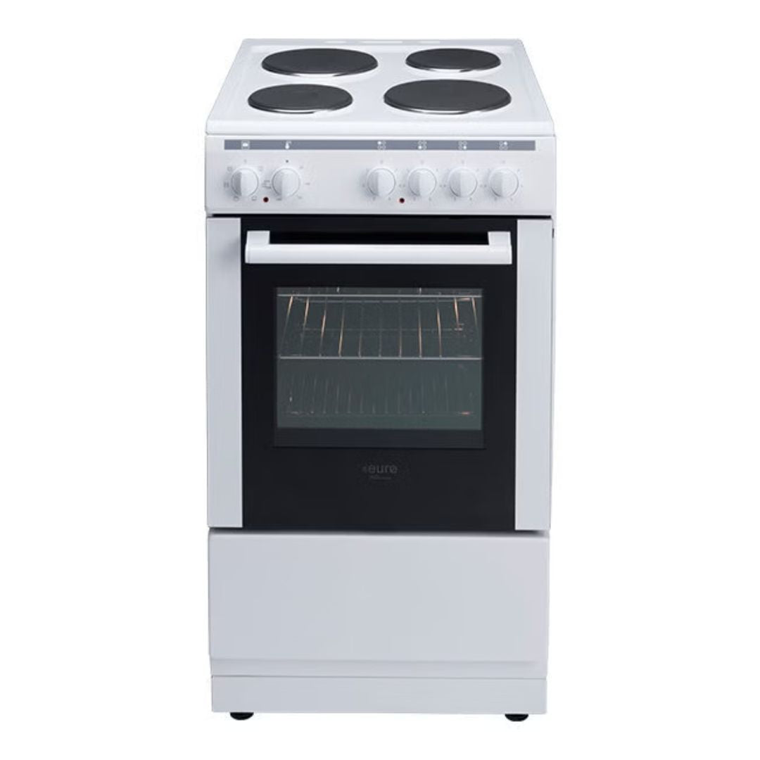 Euro 50cm White Electric Freestanding Oven EV500EWH