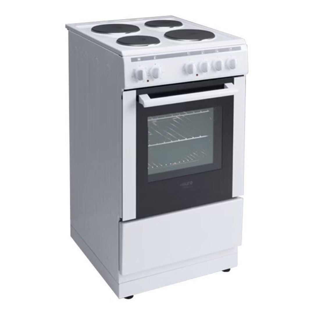 Euro 50cm White Electric Freestanding Oven EV500EWH