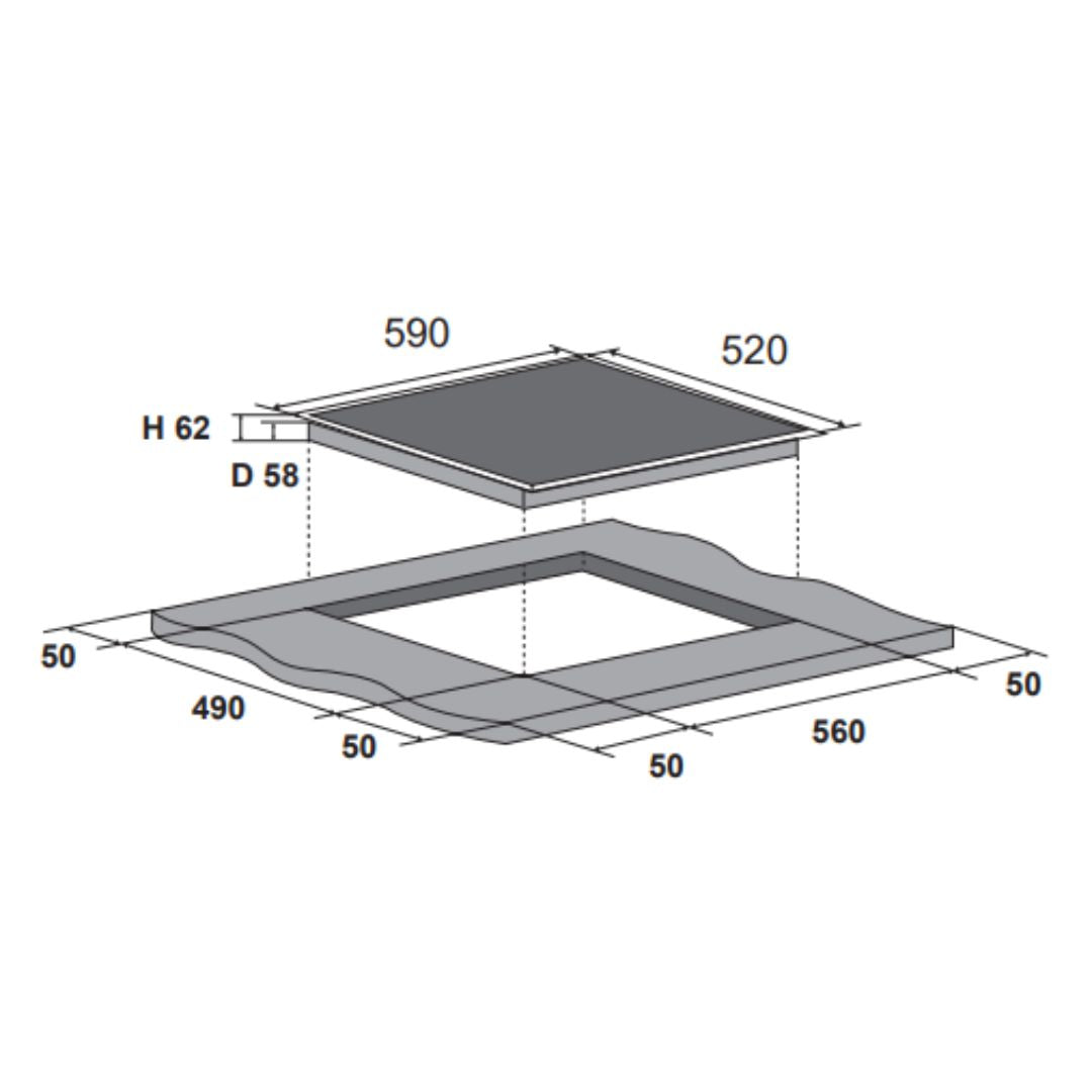 Euro 60cm Induction Cooktop ECT600INBK
