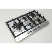 Euro 75cm Stainless Steel Gas Cooktop ECT75G5X