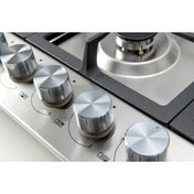 Euro 75cm Stainless Steel Gas Cooktop ECT75G5X