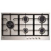 Euro 90cm Stainless Gas Slim Line Cooktop E90CTWX