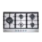 Euro 90cm Stainless Gas Cooktop ECT90G5X