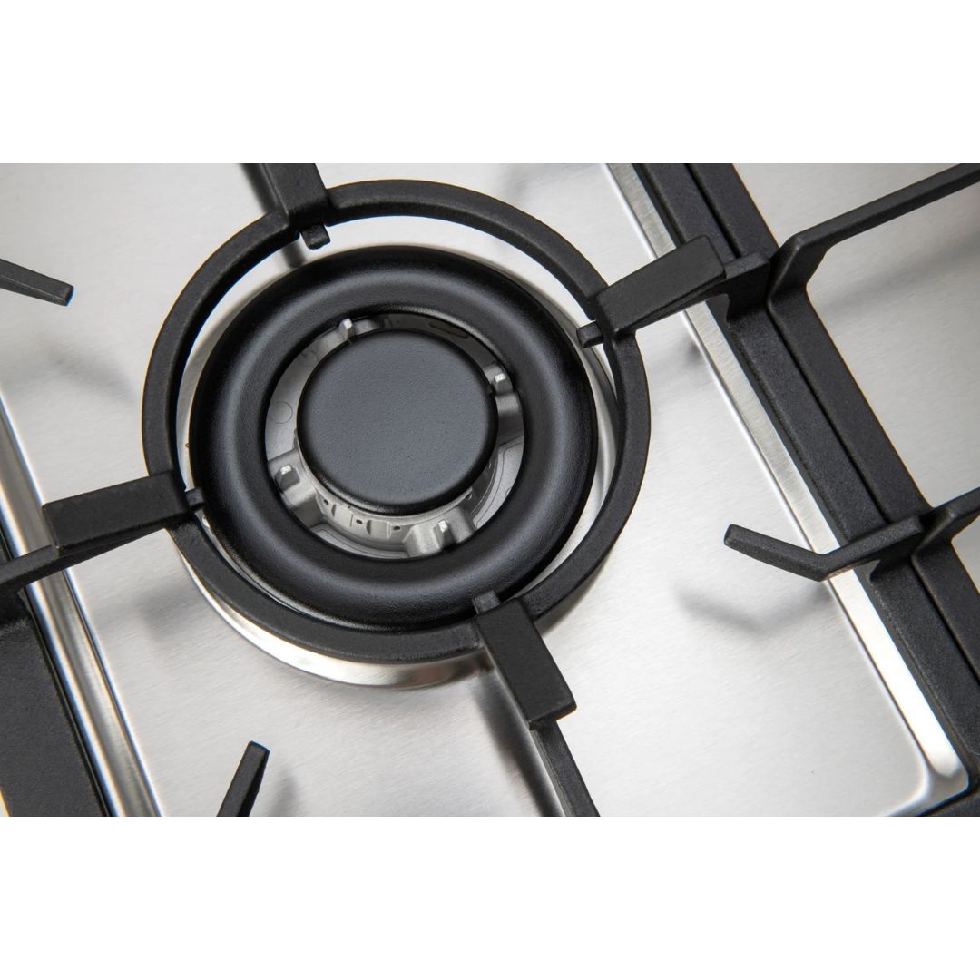 Euro 90cm Stainless Gas Cooktop ECT90G5X