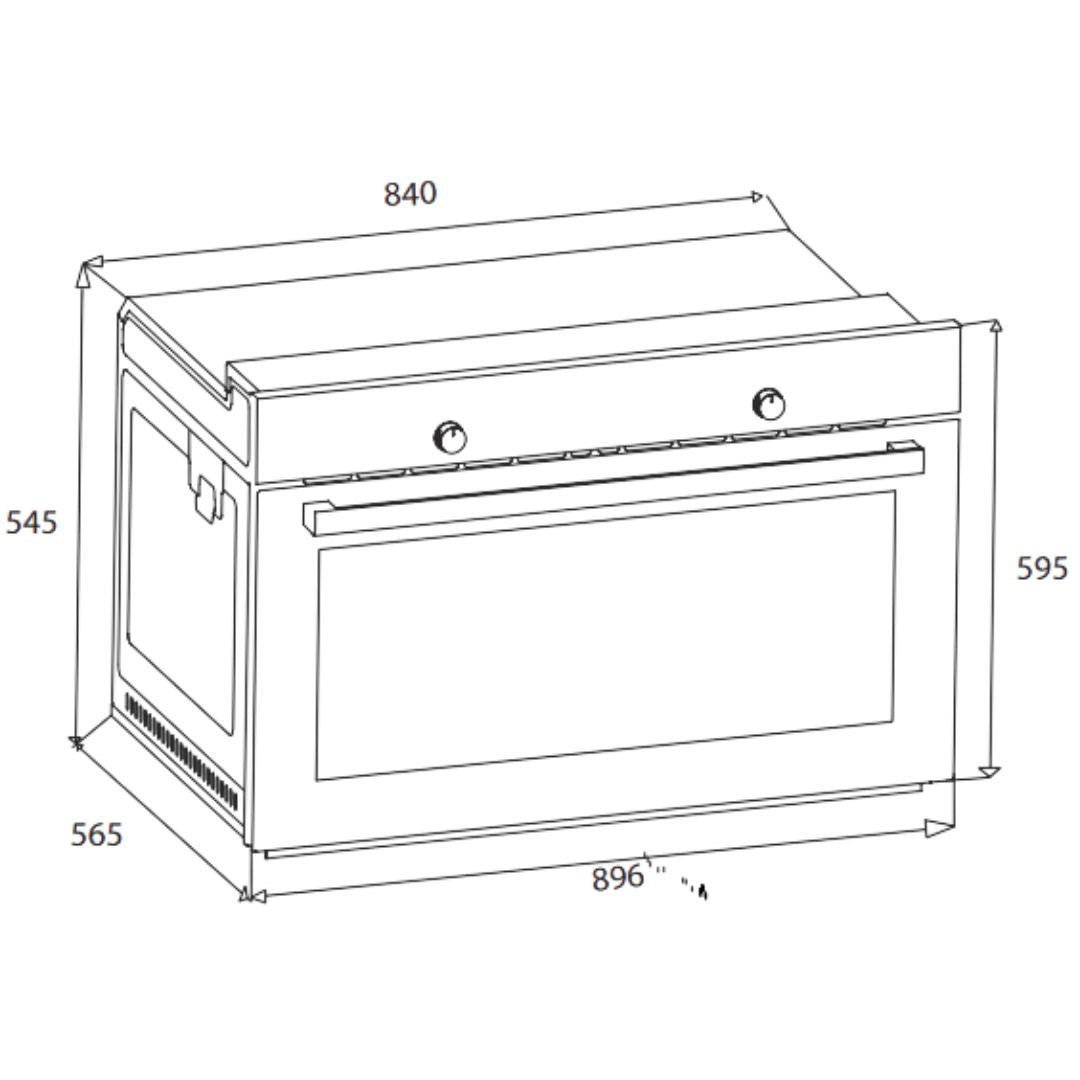 Euro 90cm Giant Multifunction Oven EO9060EMX3