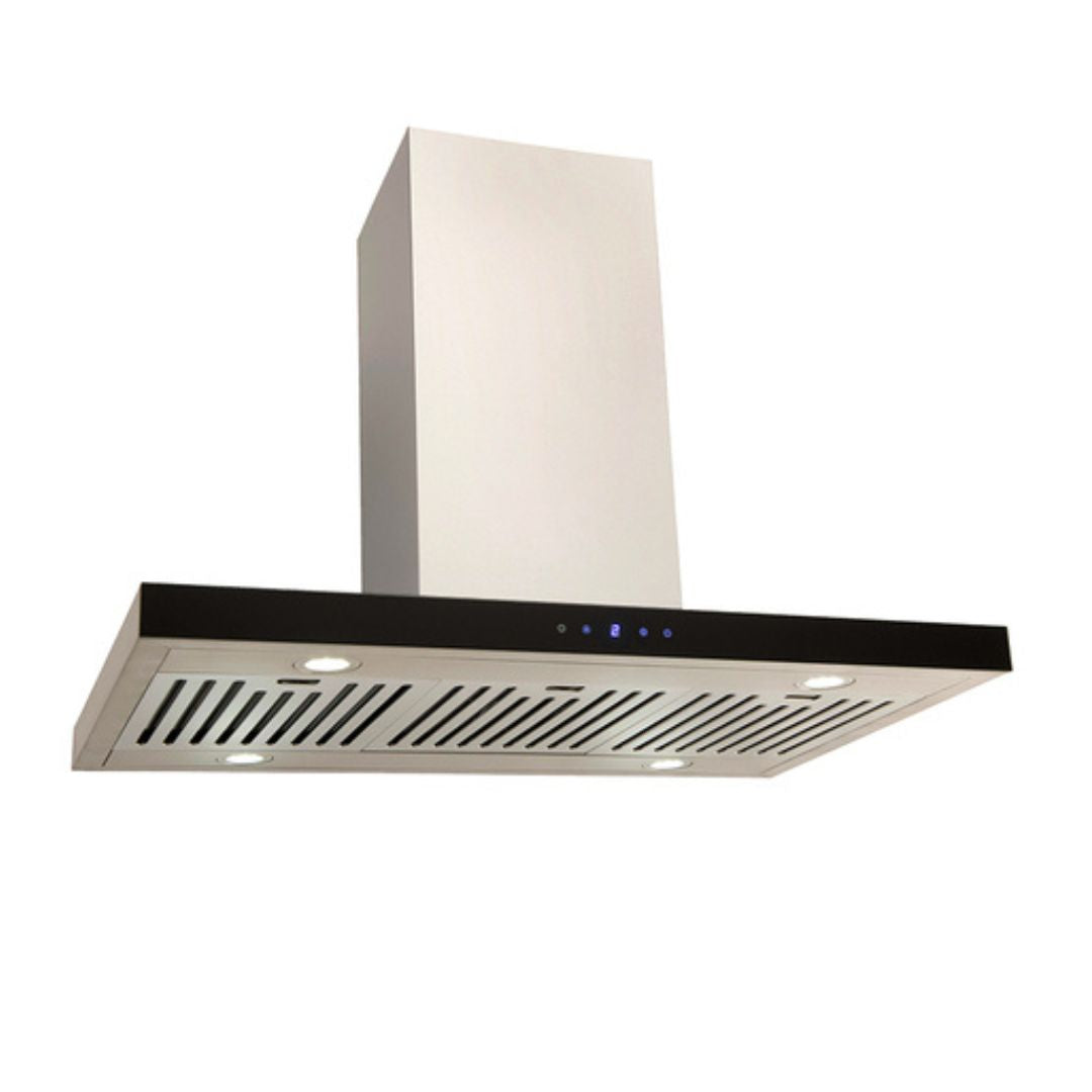Euro 90cm Island Canopy Rangehood EIC90BGR