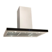 Euro 90cm Island Canopy Rangehood EIC90BGR
