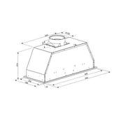 Euro 90cm Black Undermount Rangehood EP900UMBK3