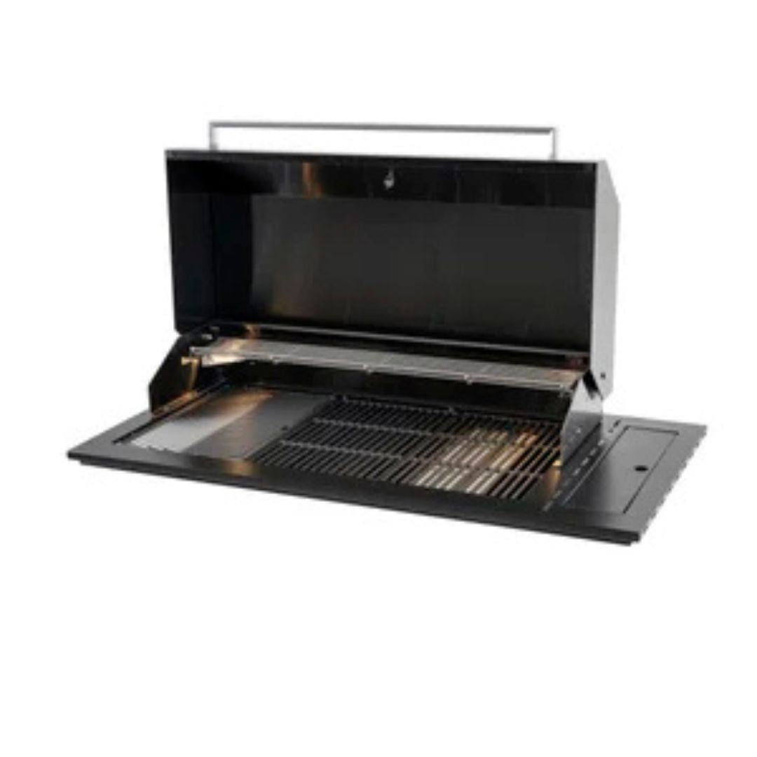 Euro 3 Burner Black Built-In BBQ EAL1175DIBBQBL