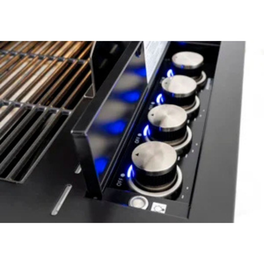Euro 3 Burner Black Built-In BBQ EAL1175DIBBQBL
