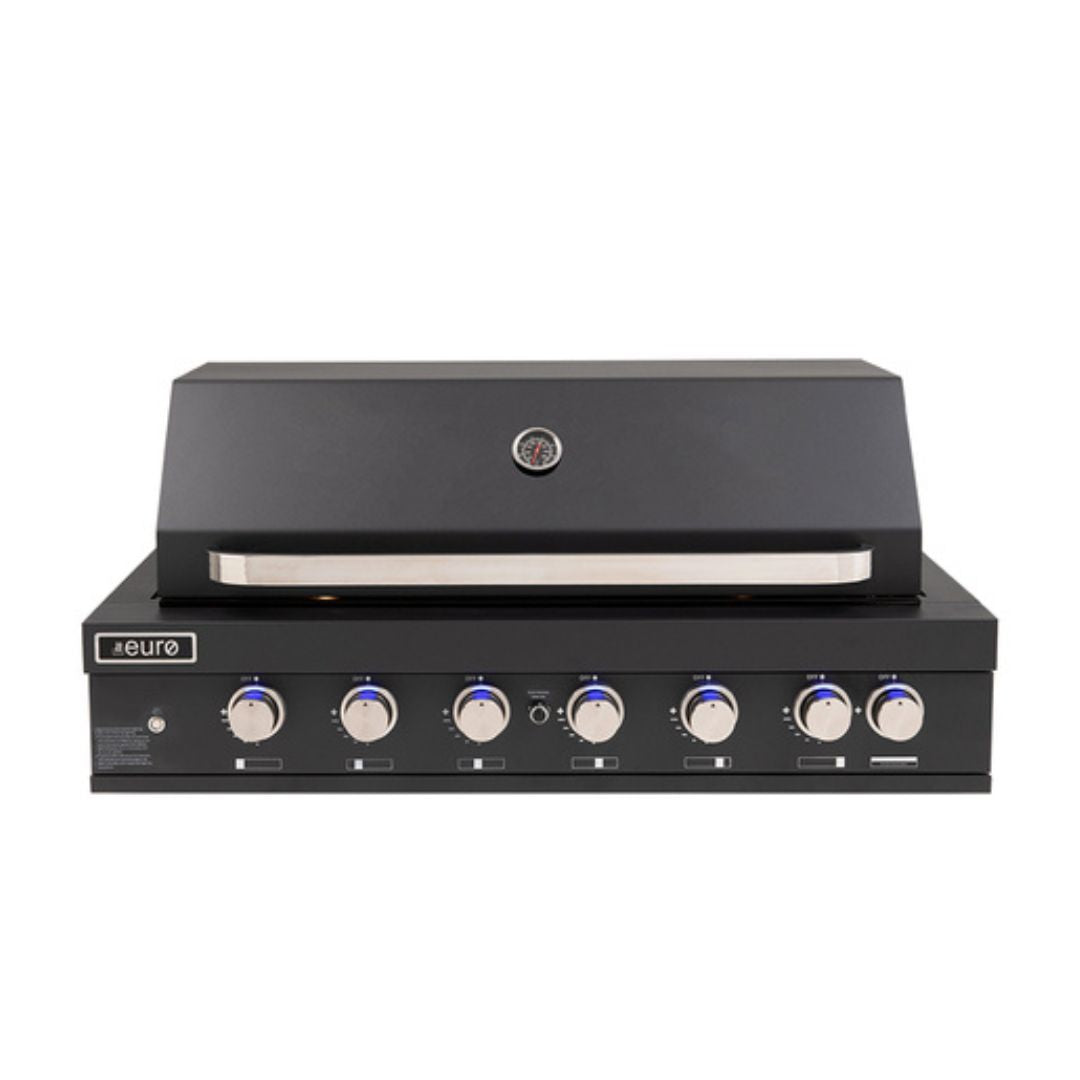 Euro 6 Burner Black Built-In BBQ EAL1200RBQBL