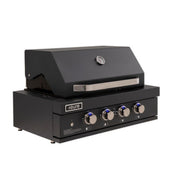 Euro 4 Burner Black Built-In BBQ EAL900RBQBL