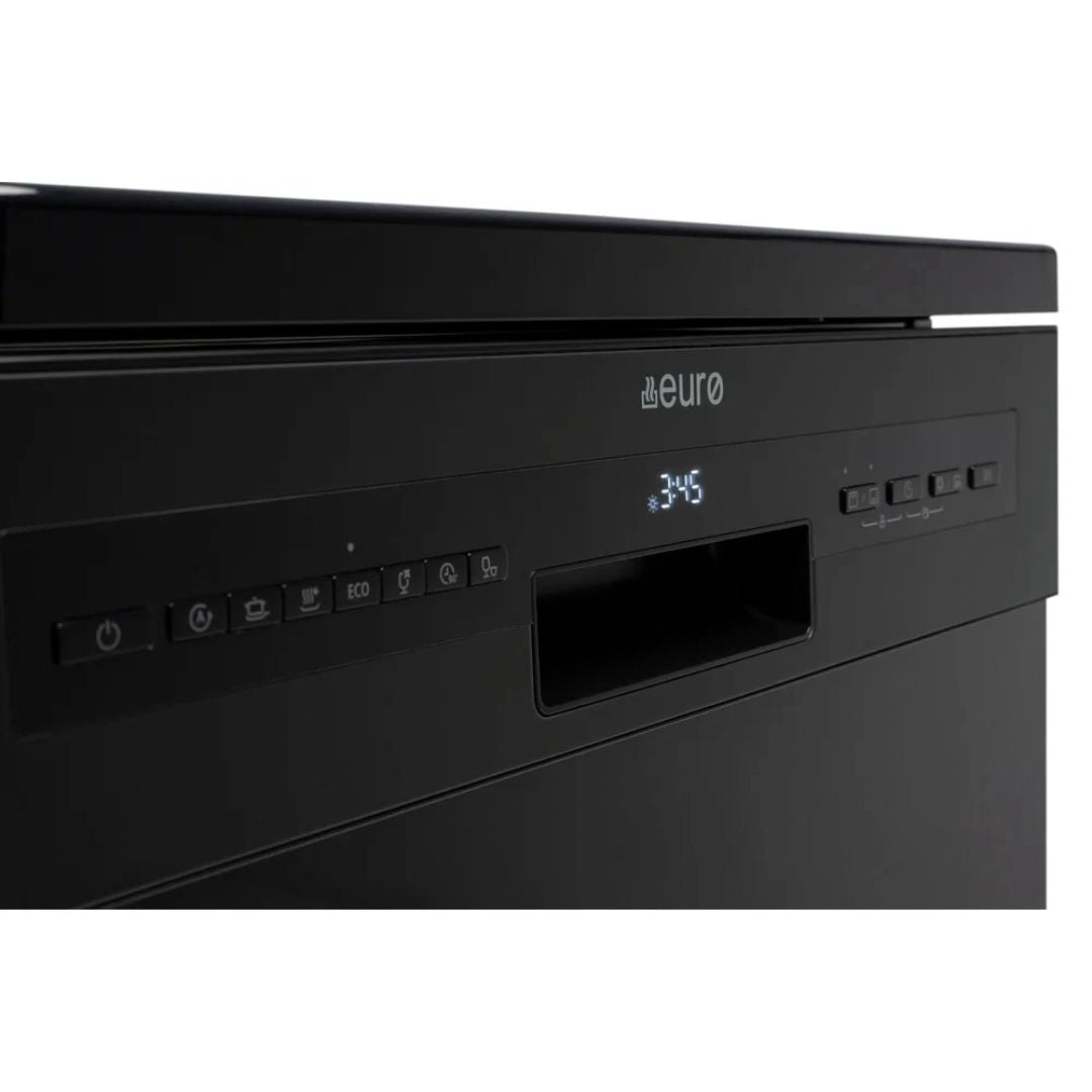 Euro Black Freestanding Dishwasher EDW6014BK