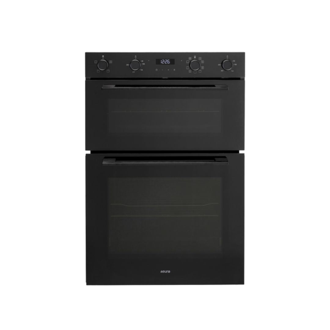 Euro 60cm Black Electric Double Oven EO8060DBK2