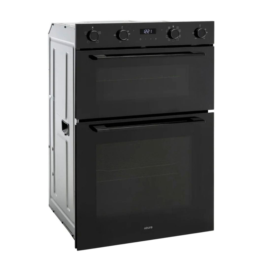 Euro 60cm Black Electric Double Oven EO8060DBK2