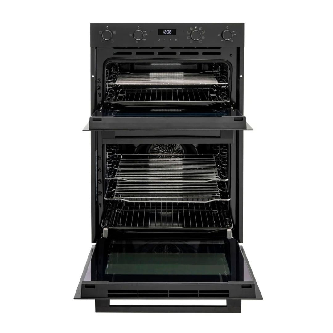 Euro 60cm Black Electric Double Oven EO8060DBK2