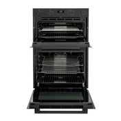 Euro 60cm Black Electric Double Oven EO8060DBK2