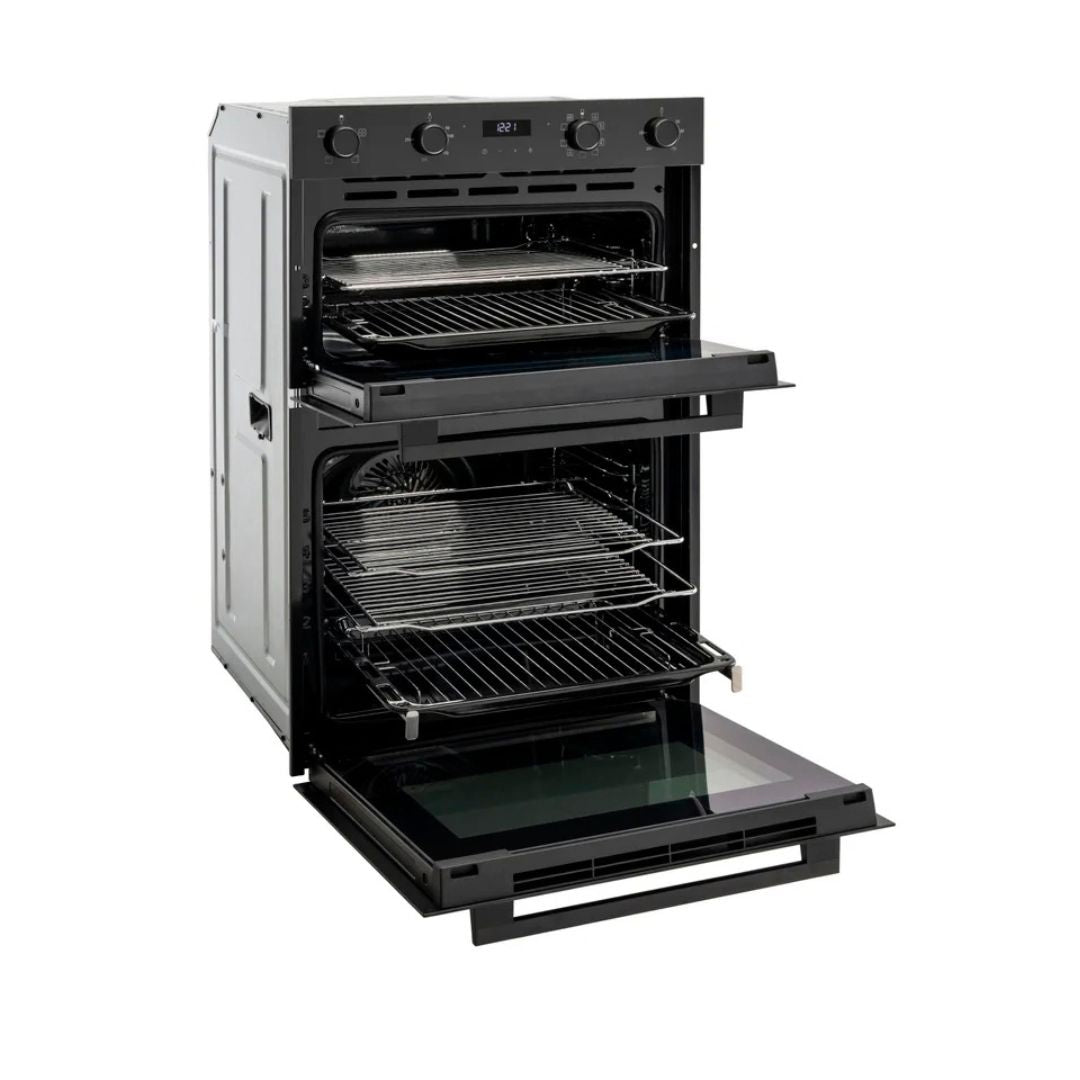 Euro 60cm Black Electric Double Oven EO8060DBK2
