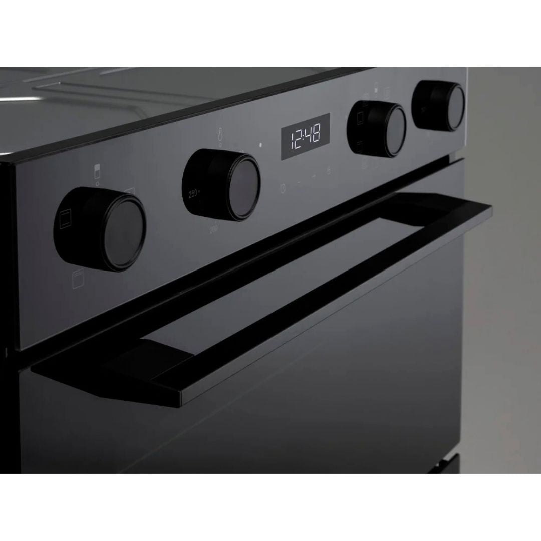 Euro 60cm Black Electric Double Oven EO8060DBK2