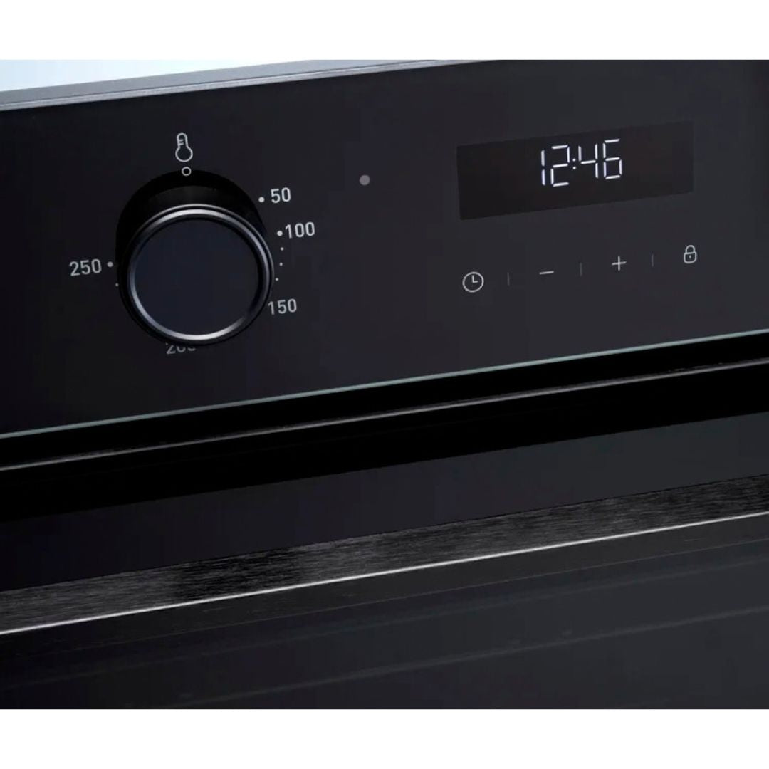Euro 60cm Black Electric Double Oven EO8060DBK2