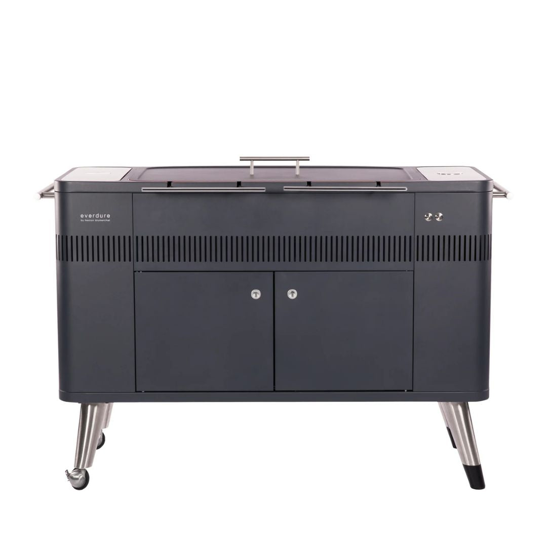 Everdure HUB Charcoal Outdoor BBQ with Rotisserie HBCE2BB