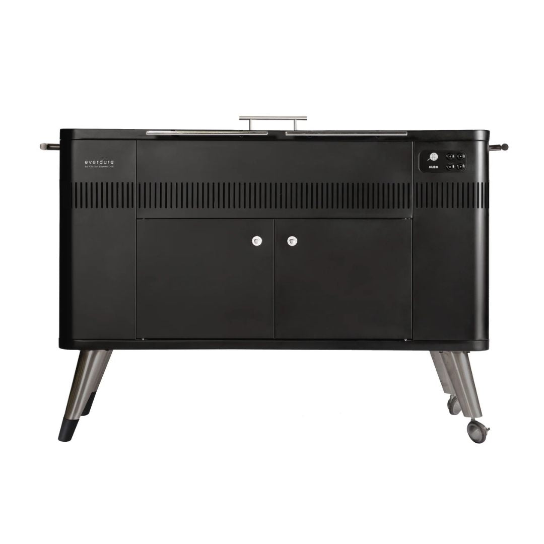 Everdure HUB II Charcoal Outdoor BBQ with Rotisserie HBCE3B