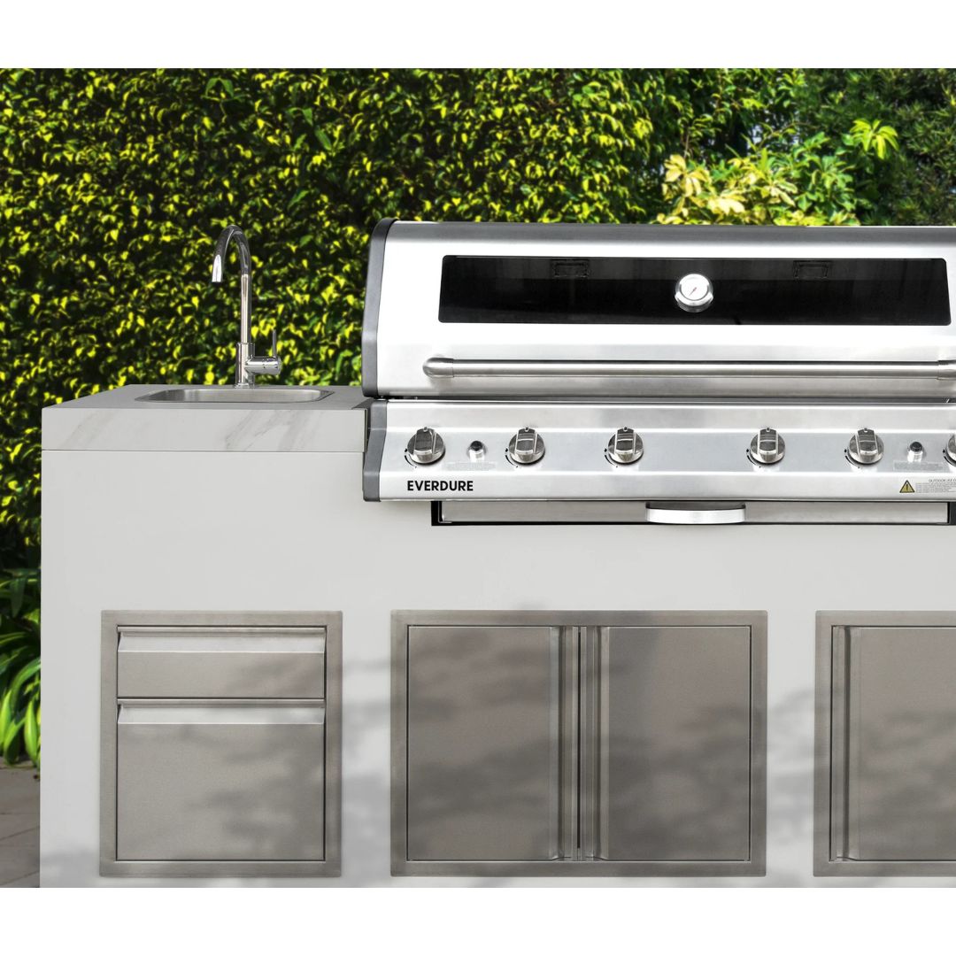 Everdure 6 Burner Stainless Steel LPG Built-In BBQ NBLPC-17