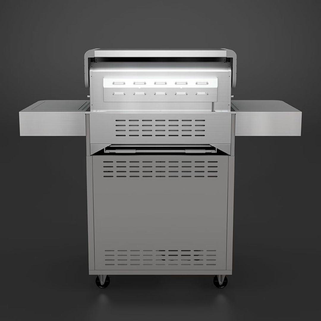 Everdure 4 Burner Silver Freestanding BBQ E4TS