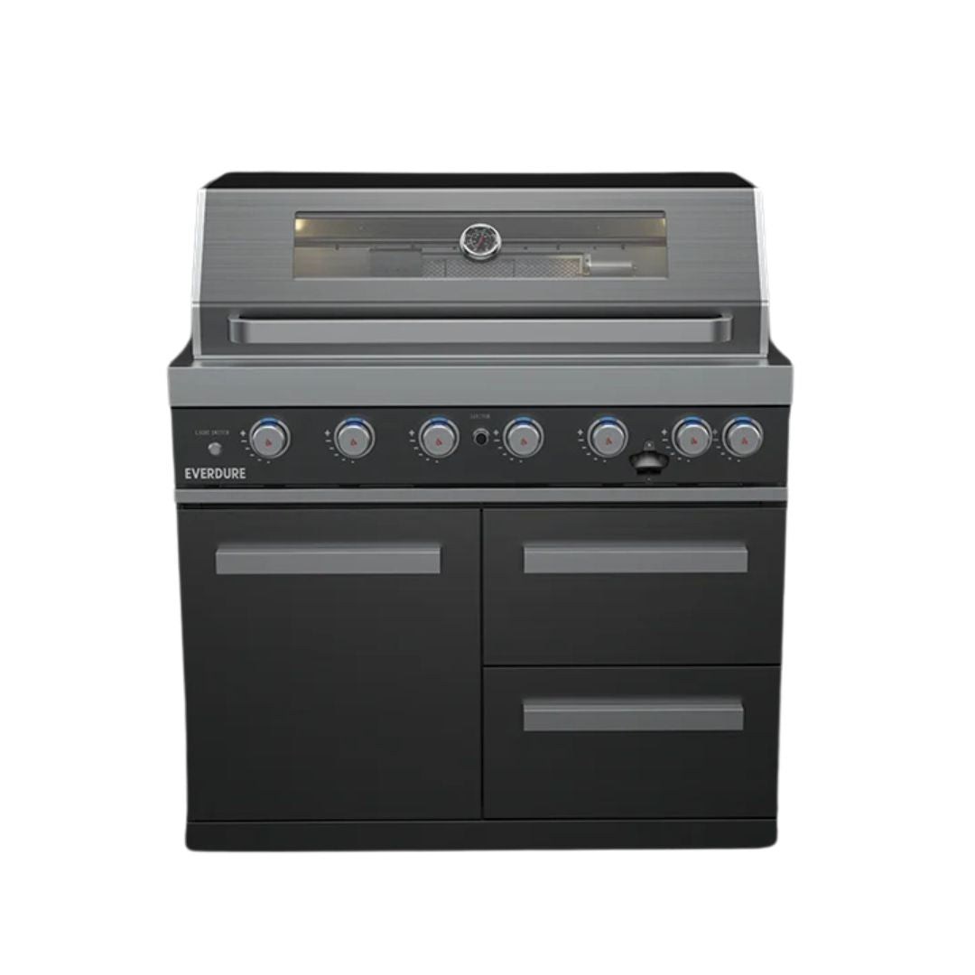 Everdure 6 Burner Dark Stainless Steel Freestanding BBQ NBLPC-21B