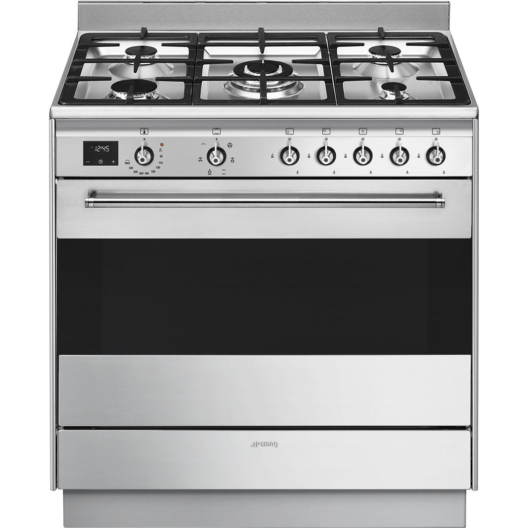 Smeg Stainless Steel 90cm Freestanding Oven FS9606XS-1 - Factory Seconds Discount
