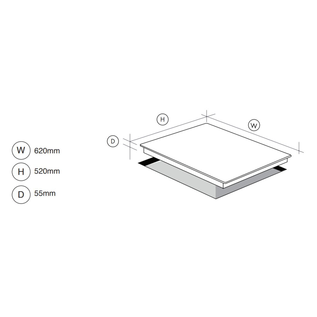 Fulgor 60cm Gas Cooktop FGP6401X
