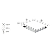 Fulgor 60cm Gas Cooktop FGP6401X