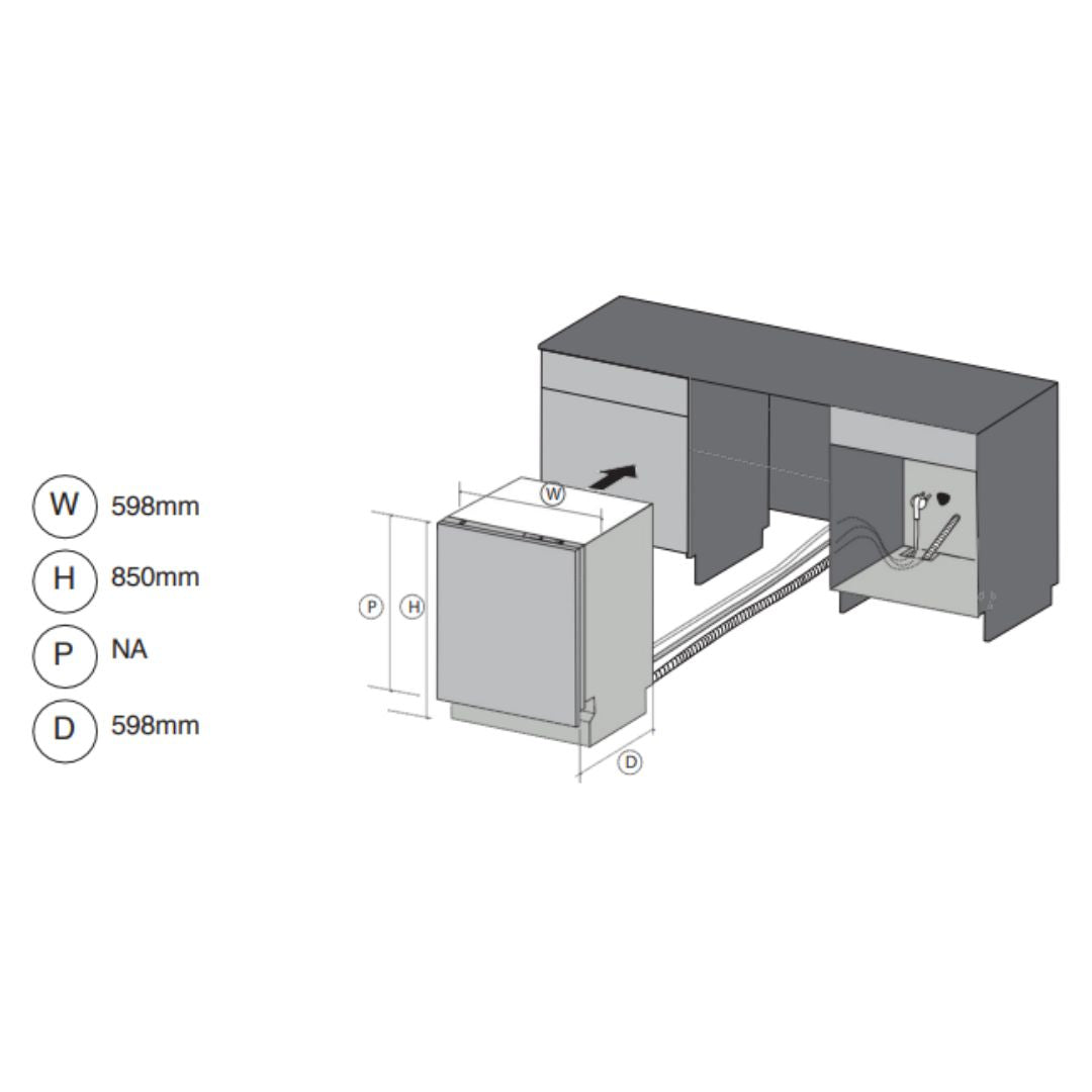 Fulgor Stainless Steel Freestanding Dishwasher FDW8000X