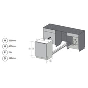 Fulgor Stainless Steel Freestanding Dishwasher FDW8000X