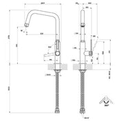 Gessi Officine Kitchen Mixer Tap 60051BMB - Ex Display