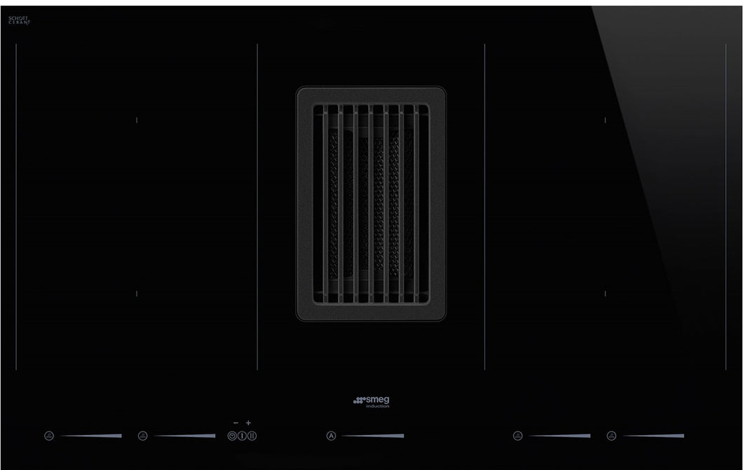 Smeg 80cm Induction Cooktop with Integrated Ventilation HOBD682D1 - Factory Seconds Discount