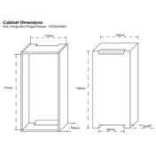 Husky 266L Single Door Integrated Refrigerator HUS-266INBM.1
