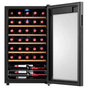 Husky 34 Bottle Single Zone Wine Fridge HUSWC93SBK - Clearance
