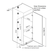 Kleenmaid CR30911 dimensions diagram