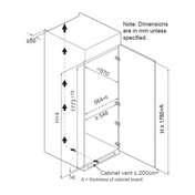 Kleenmaid CZ21911 dimensions diagram