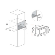 Kleenmaid MWG4521X dimensions diagram