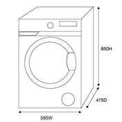 Kleenmaid 8kg Front Load Washing Machine LWF8014