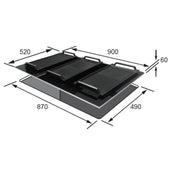 Kleenmaid 90cm iNDUQ Built in Electric Induction BBQ INDUQ9032
