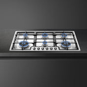 Smeg 90cm Stainless Steel Gas Cooktop PGA962