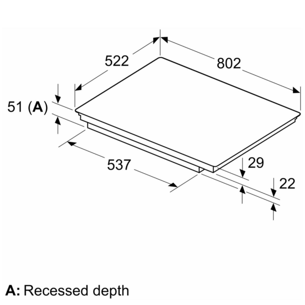 Bosch 80cm Series 6 Induction Cooktop PVS831HC1E - Carton Damage